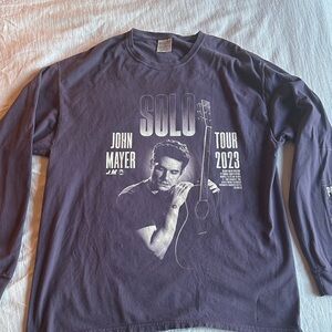John Mayer Solo Tour 2023 Purple Long Sleeve XL